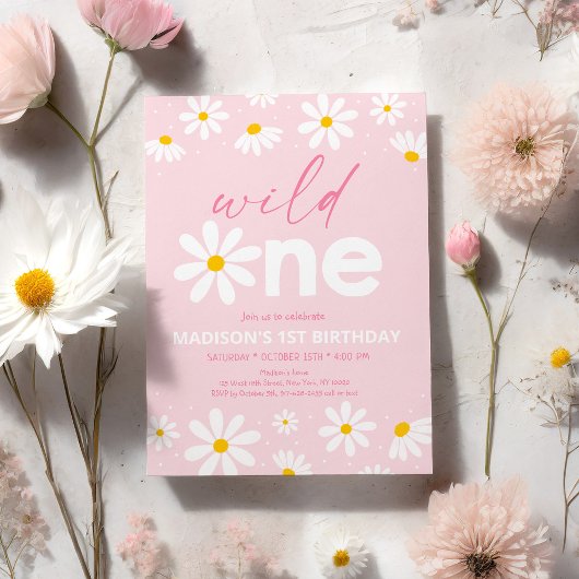 Daisy Wild een eerste verjaardag Kaart