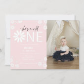 Daisy wild een partij bohemiaanse eerste verjaarda kaart (Voorkant)