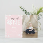 Daisy wild een partij bohemiaanse eerste verjaarda kaart (Staand voorkant)