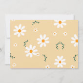 Daisy Wild One 1st Birthday Party Boho Foto Kaart (Achterkant)