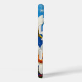 Daisy wilde bloem boho wit en blauw Case-Mate iPhone case (Achterkant / Rechts)