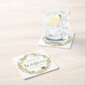 Daisy Wildflower Baby in het Baby shower Bloom Kartonnen Onderzetters (Insitu)