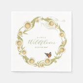 Daisy Wildflower Baby in het Baby shower Bloom Servet (Voorkant)