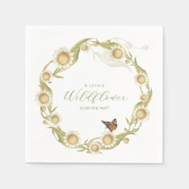 Daisy Wildflower Baby in het Baby shower Bloom Servet