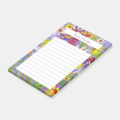 Daisy Wildflower Bouquet CUSTOM Waterverf Notitieb Post-it® Notes (Schuin)