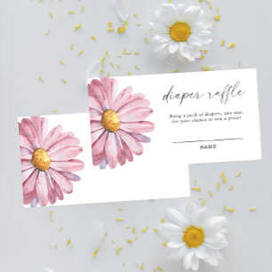 Daisy Wildflower diaper raffle Informatiekaartje