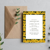 Daisy Wildflower Foto High School Afstuderen Aankondiging