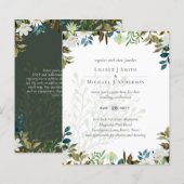 Daisy Wildflower Greenery Wedding (Voorkant / Achterkant)