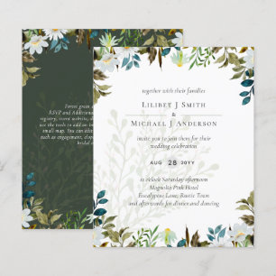 Daisy Wildflower Greenery Wedding