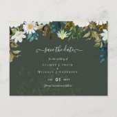 Daisy Wildflower Greenery Wedding Briefkaart (Voorkant)
