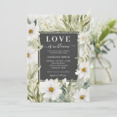 Daisy Wildflower Love is in Bloom Vrijgezellenfees Kaart (Staand voorkant)