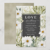 Daisy Wildflower Love is in Bloom Vrijgezellenfees Kaart (Voorkant / Achterkant)