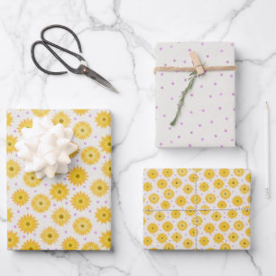 Daisy Wildflower voor haar verjaardag inpakpapier Vel