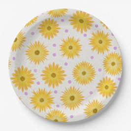 Daisy Wildflower voor haar verjaardagspapier serve Papieren Bordje