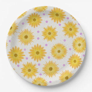 Daisy Wildflower voor haar verjaardagspapier serve Papieren Bordje