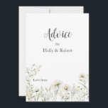 Daisy Wildflower Wedding Advieskaart<br><div class="desc">Onze Daisy Wildflower Wedding Advice Kaart is een geweldige manier om uw vreugdevolle evenement te vieren en te delen. Deze prachtige madeliefjes zijn perfect voor de lente of zomer,  elke tuin thema bruiloft.</div>