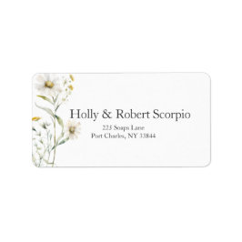 Daisy Wildflower Wedding Etiket