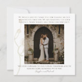 Daisy Wildflower Wedding Flat Dank je wel Bedankkaart (Achterkant)