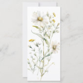 Daisy Wildflower Wedding Program (Achterkant)