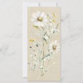 Daisy Wildflower Wedding Program (Achterkant)