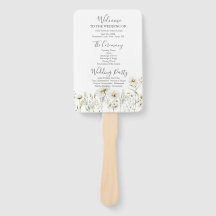 Daisy Wildflower Wedding Program