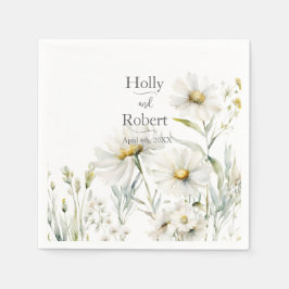 Daisy Wildflower Wedding Servet