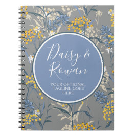 Daisy Wildflower & Yellow Rowan Berries Floral Notitieboek