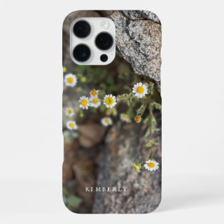 Daisy Wildflowers in Rocks Custom iPhone Case 16 Pro Max Hoesje