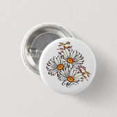  Daisy Wildflowers Schattige Witte Vriendschap Ronde Button 3,2 Cm (Voorkant /achterkant)