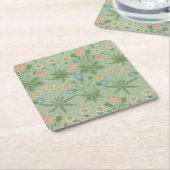  Daisy - William Morris Floral Pattern Kartonnen Onderzetters (Schuin)