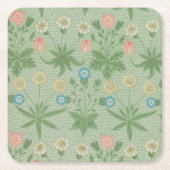  Daisy - William Morris Floral Pattern Kartonnen Onderzetters (Voorkant)