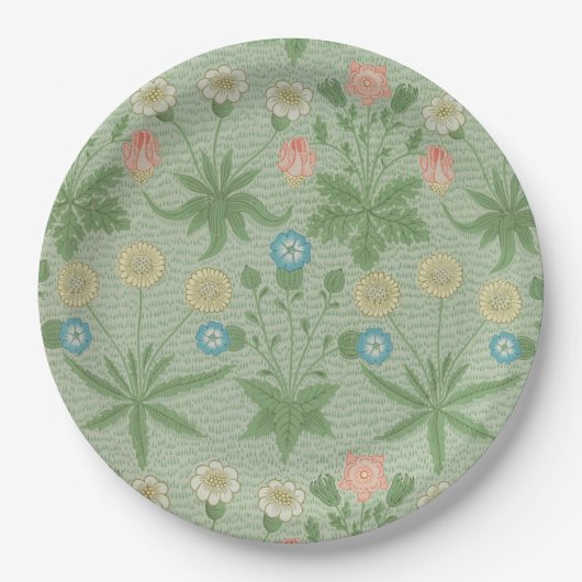  Daisy - William Morris Floral Pattern Papieren Bordje (Voorkant)