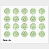 Daisy, William Morris patroon, Ronde Sticker (Vel)