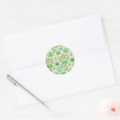 Daisy, William Morris patroon, Ronde Sticker (Envelop)