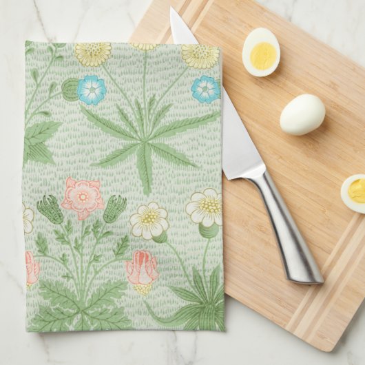 Daisy, William Morris Theedoek (Quarter Fold)