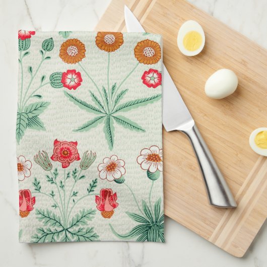 Daisy, William Morris Theedoek (Quarter Fold)