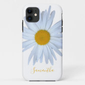 Daisy Wit Geel Script Hoesje-Mate iPhone Case (Achterkant)