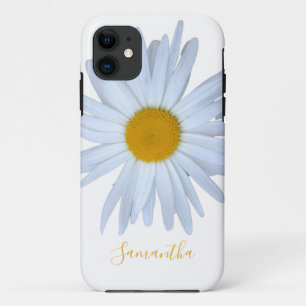 Daisy Wit Geel Script Hoesje-Mate iPhone Case