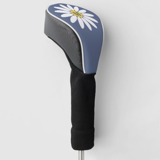Daisy with Monogram Blue Golfheadcover (Schuin)