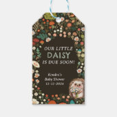 Daisy Woodland Animal Forest Baby shower Cadeaulabel (Voorkant)