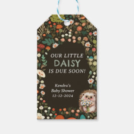 Daisy Woodland Animal Forest Baby shower Cadeaulabel