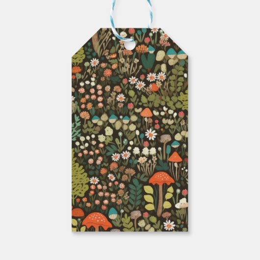 Daisy Woodland Animal Forest Baby shower Cadeaulabel (Achterkant)