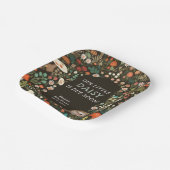 Daisy Woodland Animal Forest Baby shower Papieren Bordje (Gebogen)