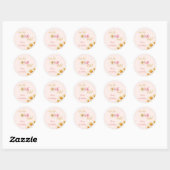Daisy wordt 1 Is ze niet EENderbaar Boho Ronde Sticker (Vel)