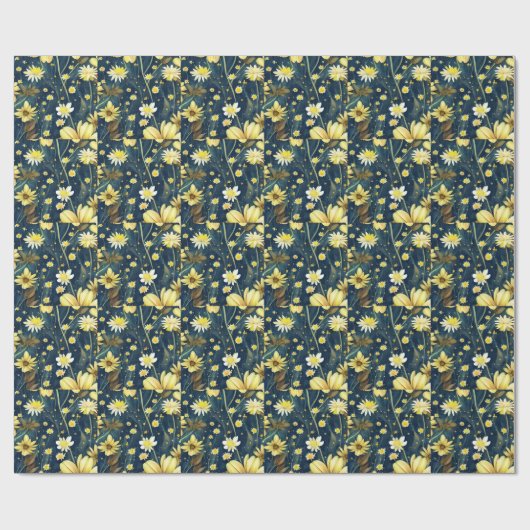 Daisy Wrapping Paper Cadeaupapier (Vlak)