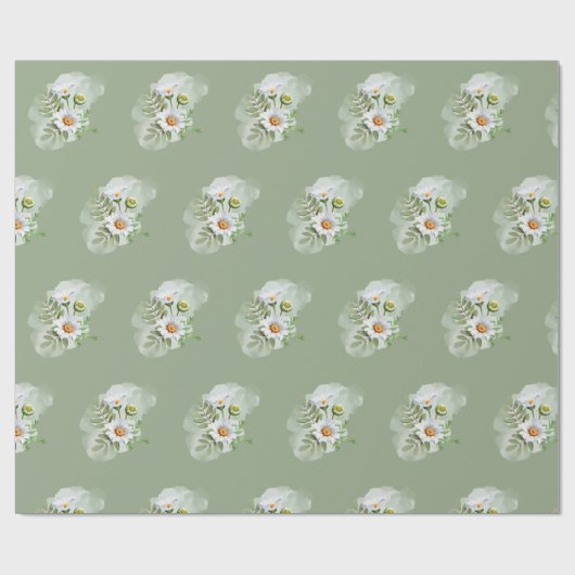 Daisy Wrapping Paper Cadeaupapier (Vlak)