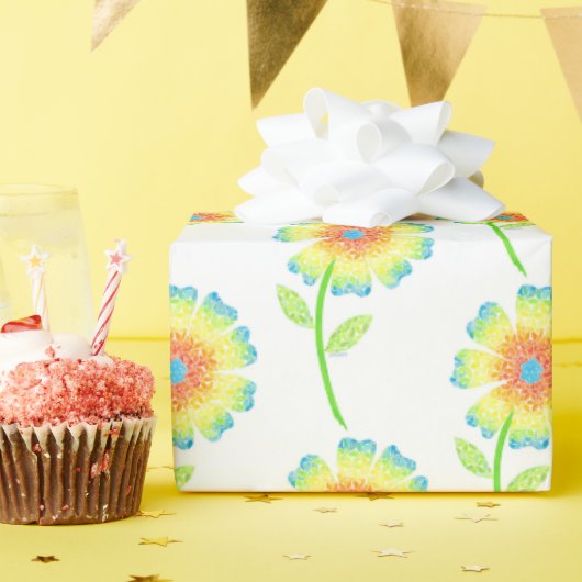 Daisy Wrapping Paper Cadeaupapier (Verjaardagsfeest)