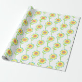 Daisy Wrapping Paper Cadeaupapier (Uitgerold)
