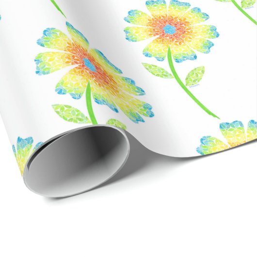 Daisy Wrapping Paper Cadeaupapier (Rol Hoek)