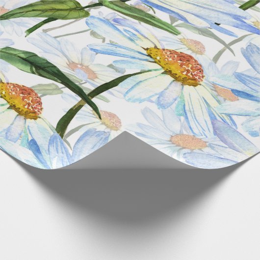 Daisy Wrapping Papier Bloem Wit (Hoek)